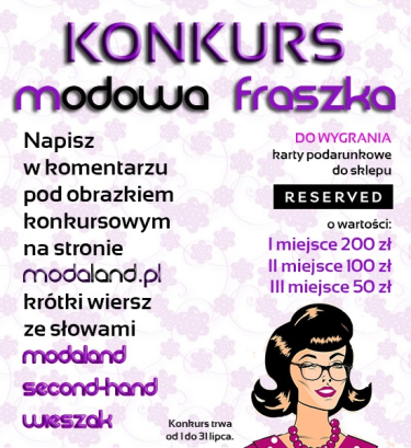 Konkurs "Modowa fraszka"