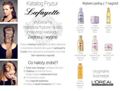 Konkurs "Zagłosuj na fryzurę i wygraj"