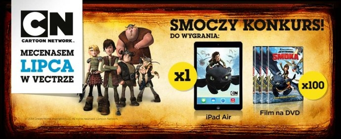 Konkurs "Cartoon Network mecenasem miesiąca lipca w Vectrze"
