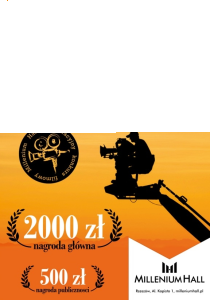 Wakacyjny Konkurs Filmowy "Millenium Hall – Twoje miejsce w Rzeszowie"