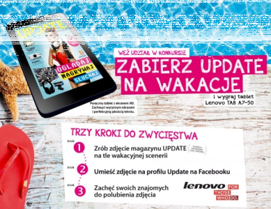 Konkurs fotograficzny "Zabierz update na wakacje!"