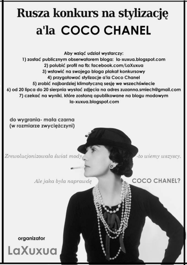 Konkurs fotograficzny "Bądź jak Coco Chanel"