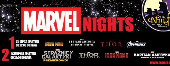ENEMEF: noc Marvela [01.08] - wygraj podwójne zaproszenia Gdynia, Koszalin, Szczecin, Wrocław, Warszawa do godz. 12:00