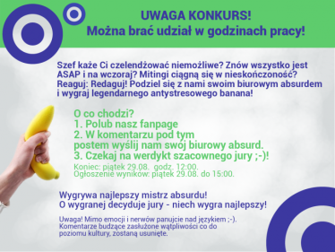 Wygraj antystresowy banan, do godz. 12:00