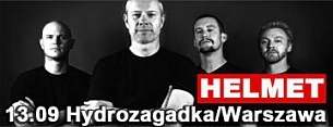Wygraj zaproszenie na koncert Helmet w Warszawie, do godz. 12:00