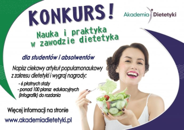 Konkurs "Nauka i praktyka w zawodzie dietetyka"