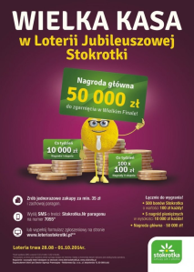 Wielka kasa w Loterii Jubileuszowej Stokrotki!