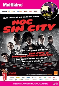 Konkurs "ENEMEF: Noc Sin City" Koszalin, Poznań, Gdańsk, Wrocław, Warszawa