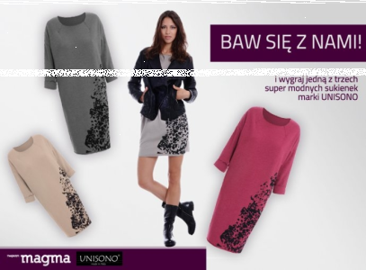 Bądź trendy i wygraj sukienkę UNISONO