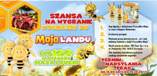 Konkurs "Ulubiony bohater z bajki Pszczółka Maja"