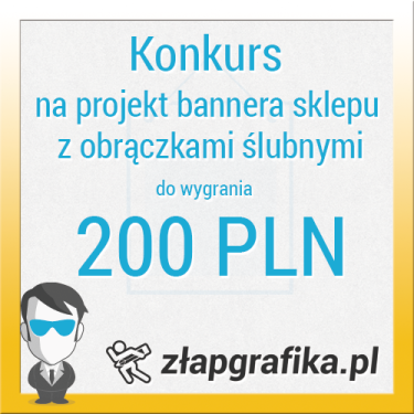 Konkurs na projekt banneru sklepu z obrączkami