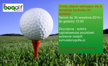 Konkurs fotograficzny "Pocztówka z pola golfowego"