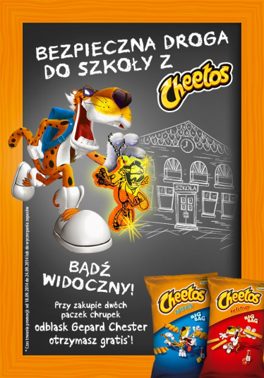 Kup 2 opakowania Cheetos i weź odblask gratis