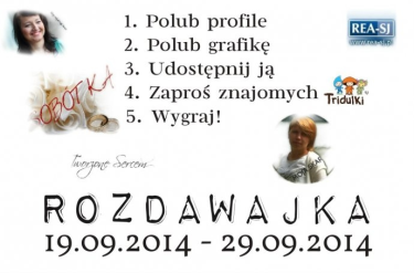 Rozdawajka z kasiulekkochany.blogspot.com