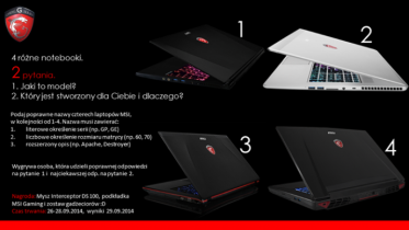 Konkurs dla znawców GAMINGOWYCH laptopów!