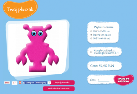 Zaprojektuj maskotkę dla dziecka i wygraj!