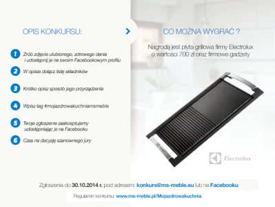 Konkurs kulinarny "Moja zdrowa kuchnia z MS-Meble"