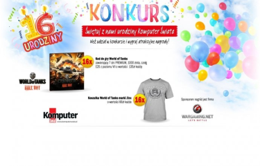 16 Urodziny Komputer Świata z Wargaming