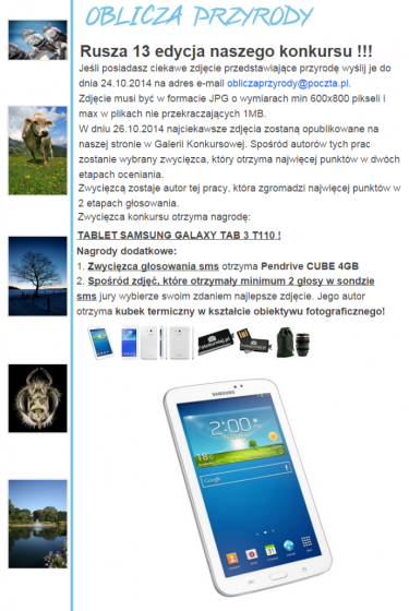 Konkurs "Oblicza Przyrody - edycja13"