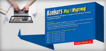 Pisz i wygrywaj - konkurs sklepu Taniej.pl