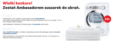 „Konkurs dla Ambasadora!” suszarki BOSH