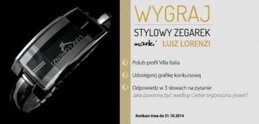 Wygraj srebrny zegarek damski marki Luiz Lorenzi