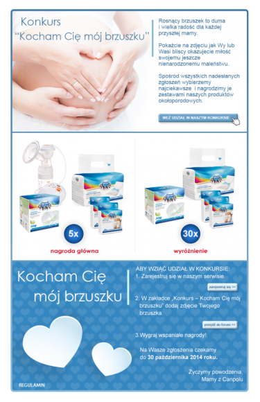 Konkurs "Kocham Cię mój brzuszku"