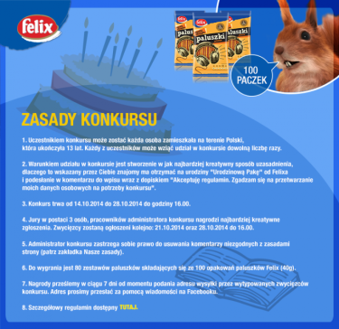 Konkurs "Paki urodzinowe od wiewiórek"