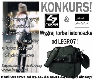 Wygraj torbę na ramię od Legro7
