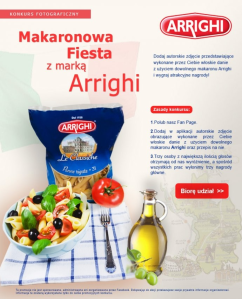 Konkurs "Makaronowa fiesta z marką Arrighi"