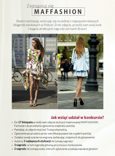 Konkurs fotograficzny "Zainspiruj się Maffashion"