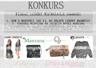 Wygraj cztery wspaniałe nagrody od estellefashion.pl