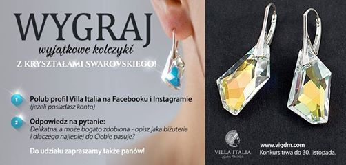 Wygraj wyjątkowe kloczyki z kryształami Swarovskiego!