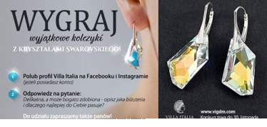 Wygraj wyjątkowe kloczyki z kryształami Swarovskiego!