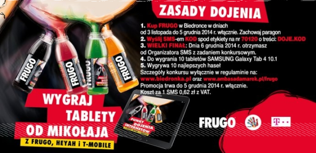 Konkurs "Doję Frugo w Biedronce"