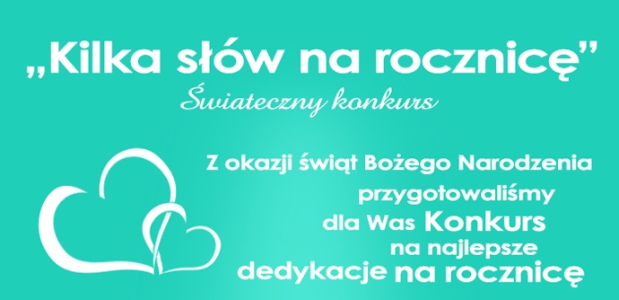 Konkurs "Kilka słów na rocznicę"