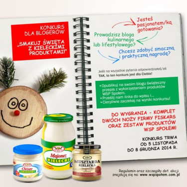 Konkurs "Smakuj święta z kieleckimi produktami"