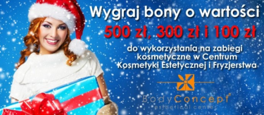 Wygraj bony na zabiegi w salonie BodyConcept w Warszawie!