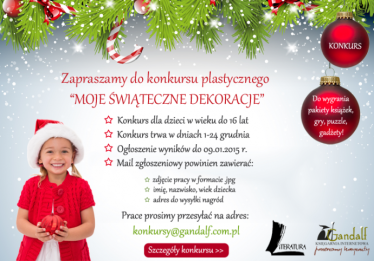 "Moje świąteczne dekoracje" - do wygrania 20 nagród! do godz. 16:00