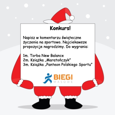 Konkurs "Świąteczne życzenia na sportowo" do godz. 12:00