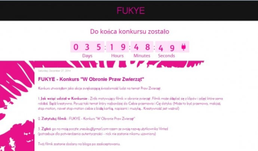 Konkurs filmowy "W Obronie Praw Zwierząt"