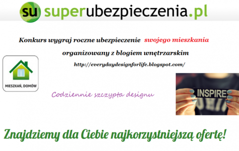 Wygraj ubezpieczenie mieszkania na cały rok