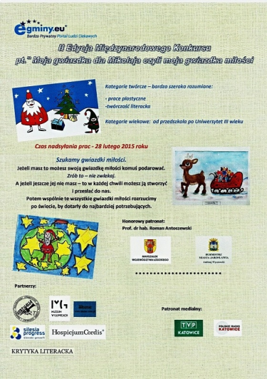 Konkurs "Moja Gwiazdka dla Mikołaja czyli Moja gwiazdka miłości"
