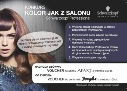 Konkurs "Kolor jak z salonu" Schwarzkopf Professional