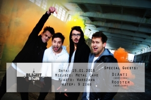 Wygraj zaproszenie na koncert BLIGHT SIGN + DiAnti + Rooster w Warszawie! do godz. 12:00