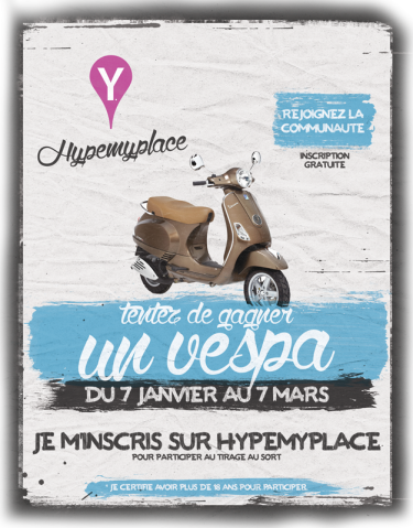 Win a Vespa on hypemyplace