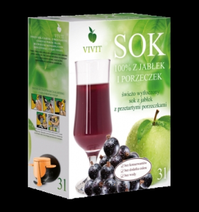 Wygraj sok jabłkowy z czarną porzeczką