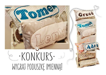 Konkurs wygraj poduszkę imienną