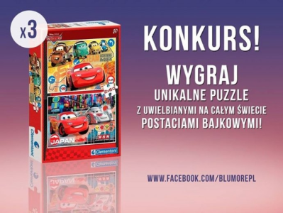 Wygraj puzzle Clementoni® z postaciami z bajki Auta!