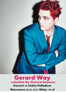 Wygraj wejściówki na piątkowy koncert Gerard Way, Warszawa, do godz. 8:00